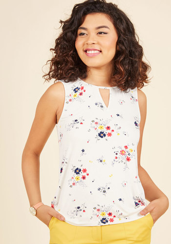 All for a Good Cosmopolitan Tank Top in Navy by Asmara International Limited