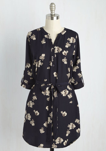 Poema - Day for Night Tunic in Navy Floral