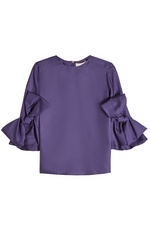 Silk Blouse with Bow Detail by Roksanda