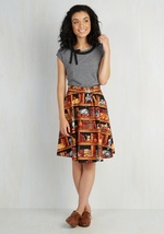 Fun for the Books A-Line Skirt by FOLTER INC