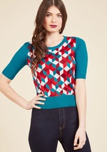 Tessellate It Be Known Knit Top by Banned