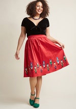 High-Waisted A-Line Skirt by ModCloth
