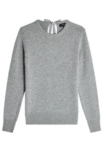 Cashmere Pullover with Self-Tie Bow by Theory