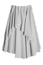 Adelle Striped Cotton Skirt by Caroline Constas
