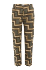 Printed Cotton Cropped Pants by Closed