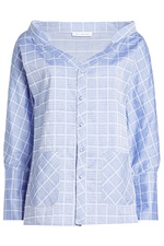 Off-The-Shoulder Cotton Shirt by WILLIAM FAN