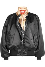 Satin Jacket with Printed Scarf by Balenciaga