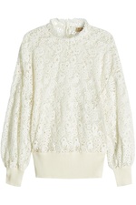 Lace Pullover with Cotton by Burberry
