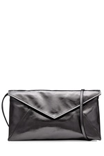 Metallic Leather Shoulder Bag by Maison Margiela