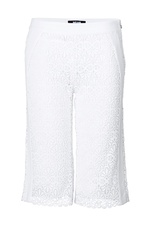 Cotton Blend Lace Culottes by Just Cavalli