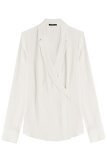 Silk Wrap Blouse by Theory