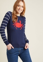 Chatty Crabby Knit Sweater by ModCloth