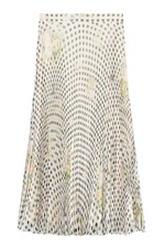 Gingham Organza Pleated Silk Skirt by Christopher Kane