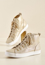 Hi-Top Hype Sneaker in Champagne Sparkle by KEDS