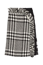 Printed Wool Skirt with Embellishment by Simone Rocha