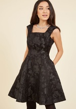 Tasteful Triumph Fit and Flare Dress by Donna Ricco- Maia