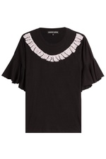 Cotton T-Shirt with Sequins by Markus Lupfer