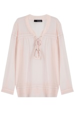 Tie-Front Peasant Blouse by The Kooples