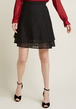 Lacy Lady A-Line Mini Skirt by ModCloth