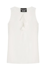 Silk Blouse with Ruffled Front by Boutique Moschino