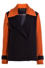 Color Block Wool Jacket by Diane von Furstenberg
