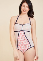 Delight On Deck One-Piece Swimsuit by Downeast Basics