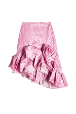 Ruffled Asymmetric Skirt with Cotton by Marques' Almeida