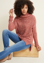 Slouchy Cowl Neck Sweater by ModCloth
