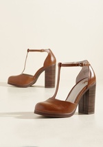 Catch You on the Upside Block Heel in Caramel by BC Shoes/Seychelles LLC