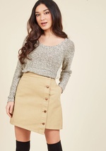Simplistic Asymmetry Mini Skirt by Mink Pink/ agent icon