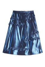 Silk Metallic Skirt by Burberry