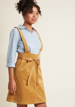 A-Line Corduroy Jumper with Pockets by ModCloth