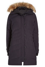 Lorette Quilted Down Parka with Fur-Trimmed Hood by Canada Goose