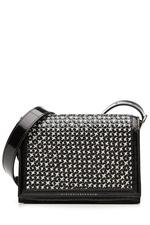 Woven Patent Leather Mini Shoulder Bag by Victoria Beckham