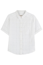 Sheer Check Cotton Shirt by Burberry
