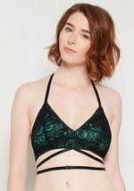 Independent Variable Bralette in Emerald by SHARK TM