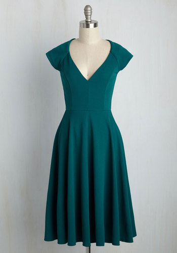 Coco Love - Name the Date A-Line Dress in Teal