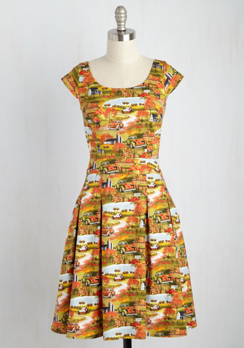 FOLTER INC - Good Times Had by Fall A-Line Dress
