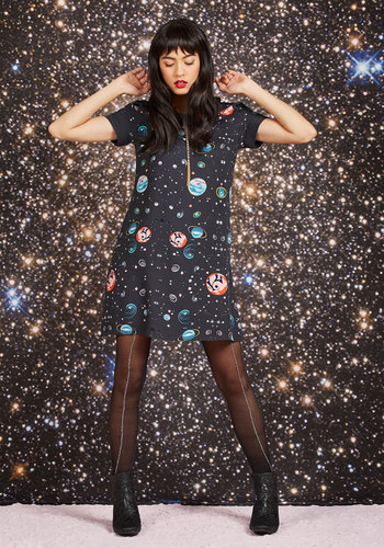 Planetarium Parade Babydoll Dress by JANTEX INTERNATIONAL LIMITED