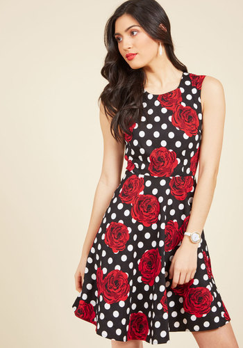 Pattern Flattery A-Line Dress by Liza Luxe Collection