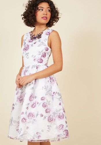 Thriving Lifestyle Fit and Flare Dress in Zinnia by Liza Luxe Collection