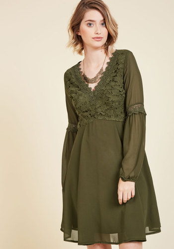 Blithe as We Know It Long Sleeve Dress by MARINE BLU