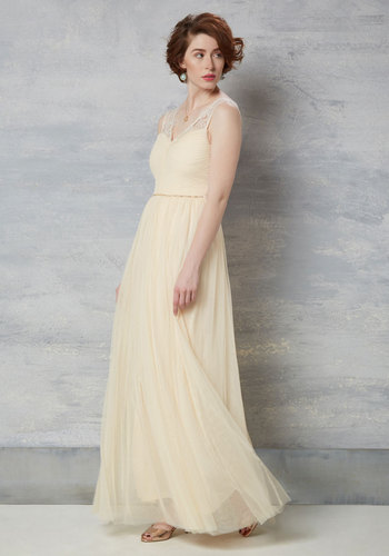 Fete of the Union Maxi Dress in Ivory by MARINE BLU