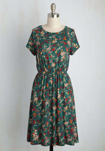 Keep an Open Greenhouse Floral Dress by Sweet Claire Inc.