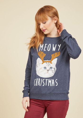 All I Want for Christmas Is Mew Pullover by Mighty Fine/Public Library