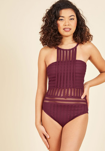 Just Meshing Around One-Piece Swimsuit by MB - Kenneth Cole NY