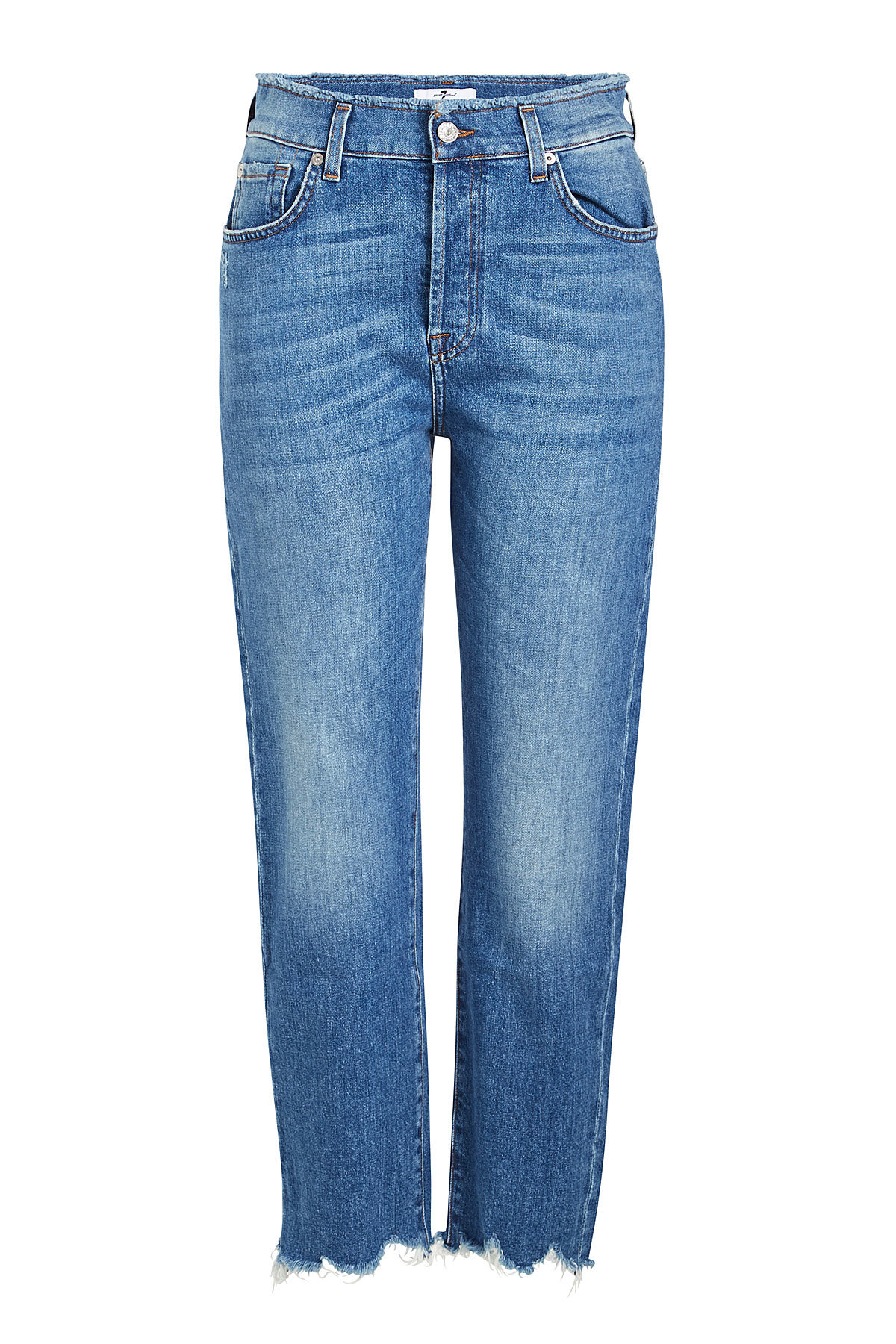High-Waisted Josefina Cropped Jeans by 7 for All Mankind