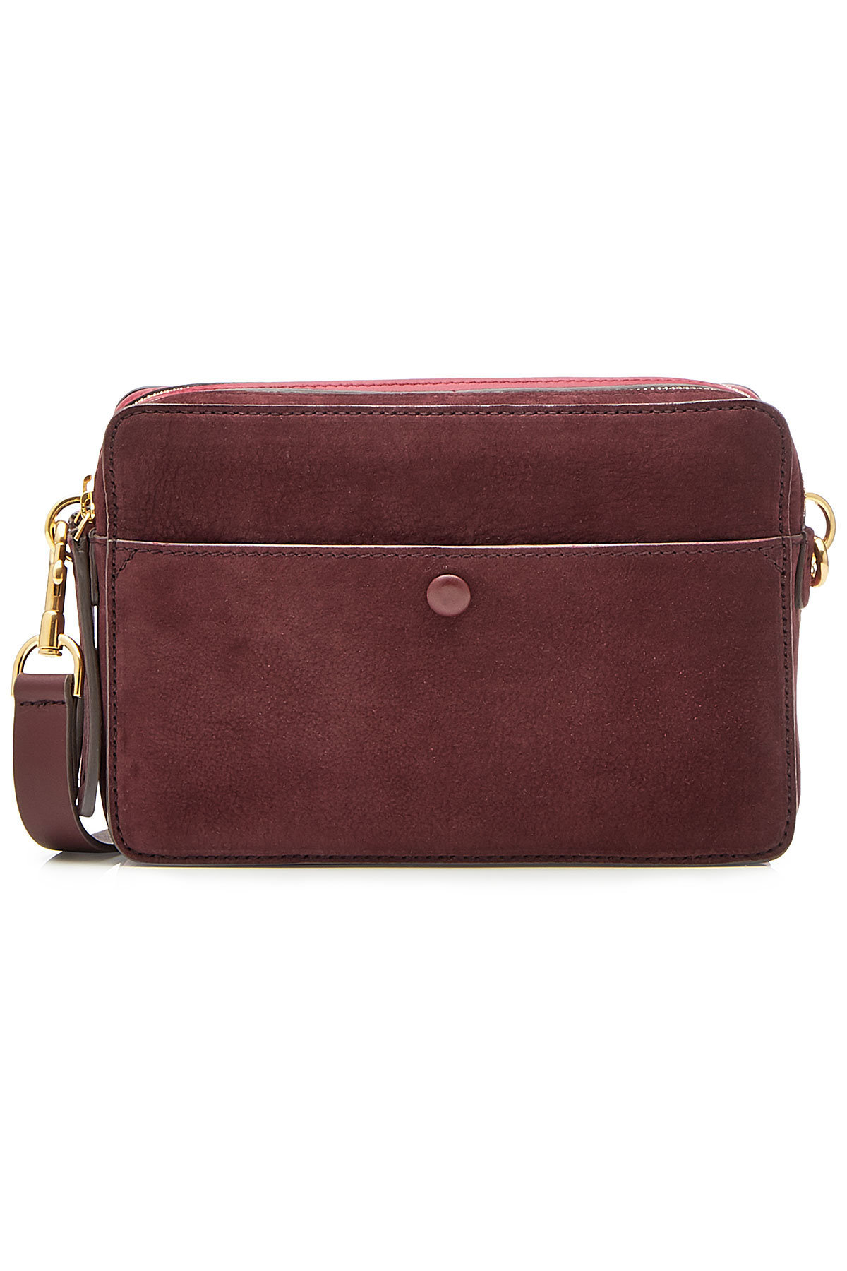 Anya Hindmarch - Double Stack Shoulder Bag in Leather and Suede