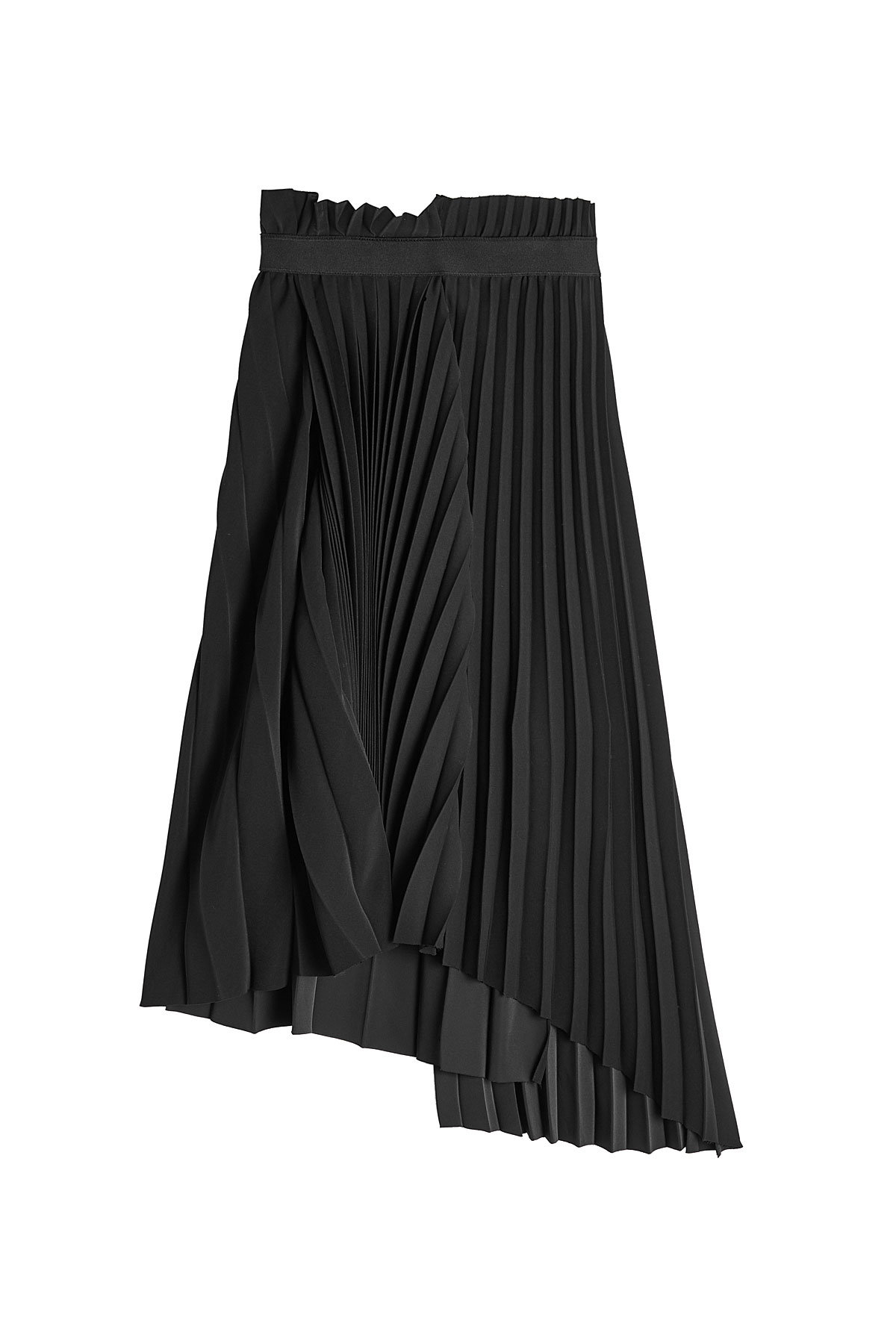 Asymmetric Pleated Skirt by Balenciaga