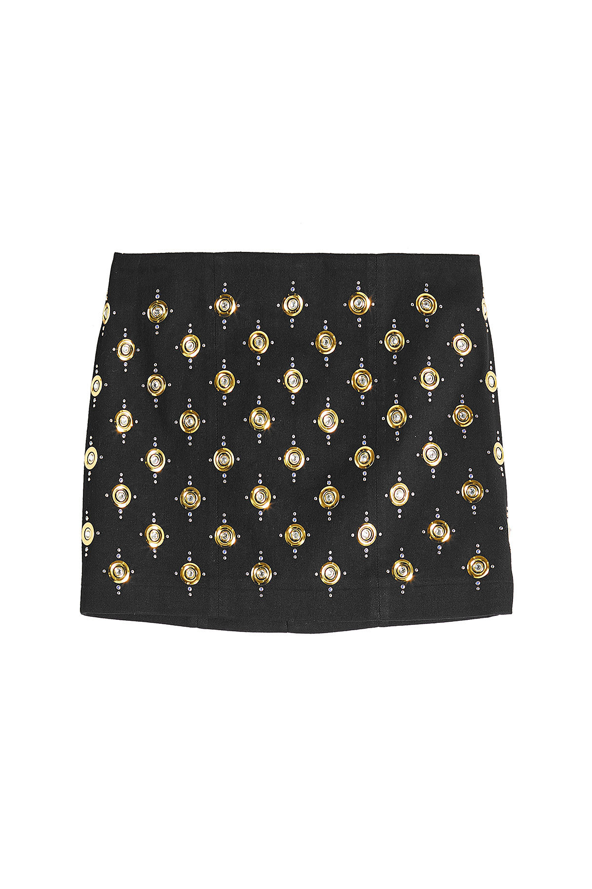 Balmain - Embellished Denim Skirt
